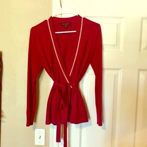 Banana Republic Wrap w/ Silver Sparkle Trim